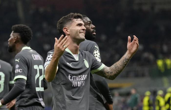 Lo sconvolgente gol dell’Olimpico di Christian Pulisic aiuta il Milan a superare il Brugge nella partita di Champions League