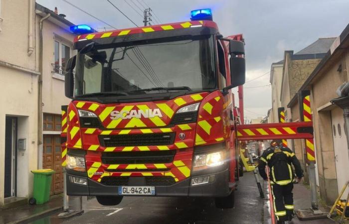 Una quarantina i vigili del fuoco si sono mobilitati per un incendio vicino all’ospedale di Le Mans