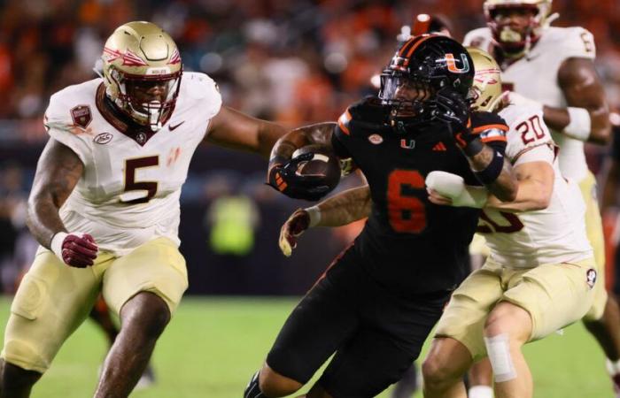 Miami 17, FSU 7: pensieri, appunti, statistiche dell'intervallo mentre i Seminoles cercano di risalire nel secondo tempo