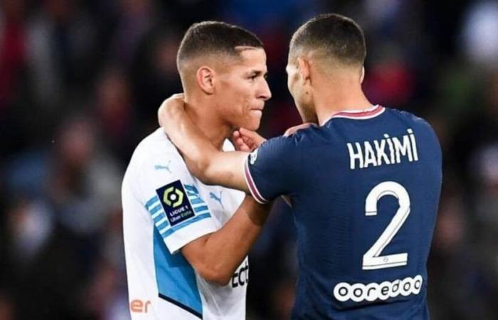 PSG-OM: Achraf Hakimi e Amine Harit iniziano per il Classic