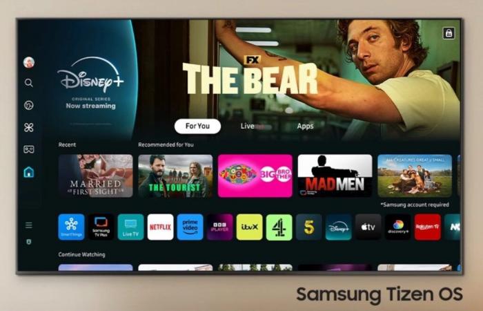 I televisori Samsung visualizzano l'interfaccia One UI