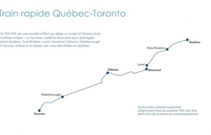 Ottawa proseguirà con un treno ad alta velocità tra Quebec e Toronto