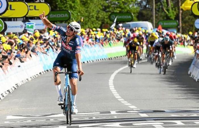 I quattro arrivi del Tour de France a Mûr-de-Bretagne in foto