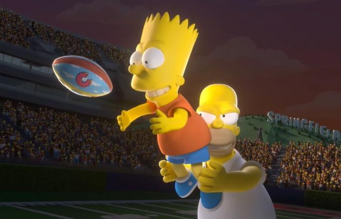 Una partita della NFL in modalità cartone animato “I Simpsons” trasmessa in diretta su Disney+ ed ESPN+