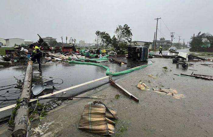 Taiwan colpita dal potente tifone Kong-rey, un morto e 73 feriti – Libération