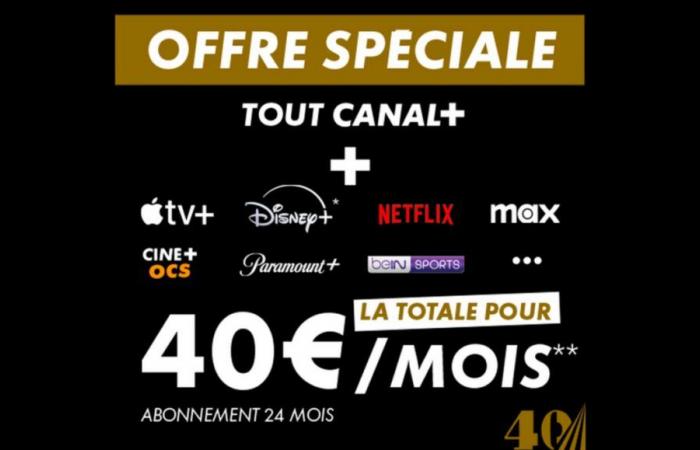 Canal+: un'offerta speciale scontata del 50% con “tutto Canal+”, Netflix, Max e Disney+