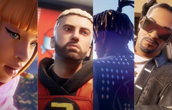 Fortnite: come ottenere le nuove skin Juice WRLD, Eminem, Snoop Dogg e Ice Spice