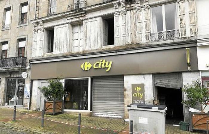 A Guingamp, il negozio Carrefour City devastato da un incendio [Vidéo]