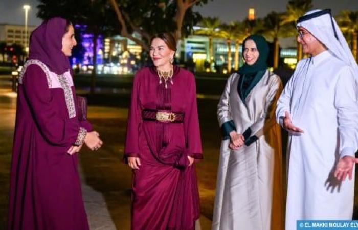 Anno culturale Qatar-Marocco 2024: Sua Altezza Reale la Principessa Lalla Hasnaa, accompagnata da SE Sheikha Al Mayassa Bint Hamad Al-Thani, inaugura il padiglione marocchino “Dar Al Maghreb” a Doha