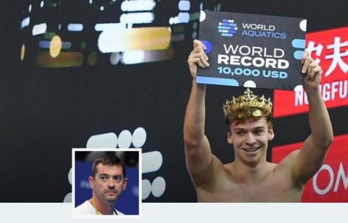 Nicolas Castel ancora stupito dal record del mondo di Léon Marchand (Coppa del Mondo)