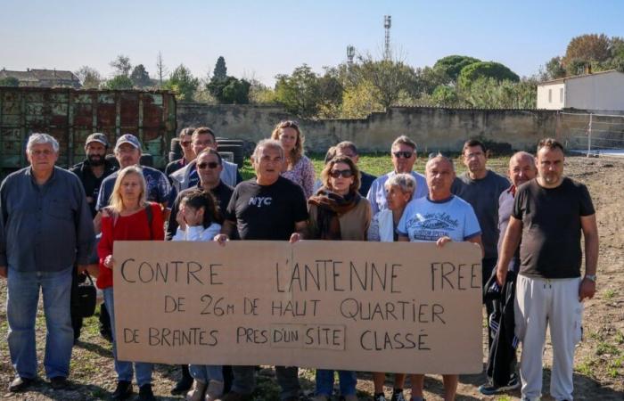 a Sorgues, l'antenna Free blocca le onde intorno al castello di Brantes