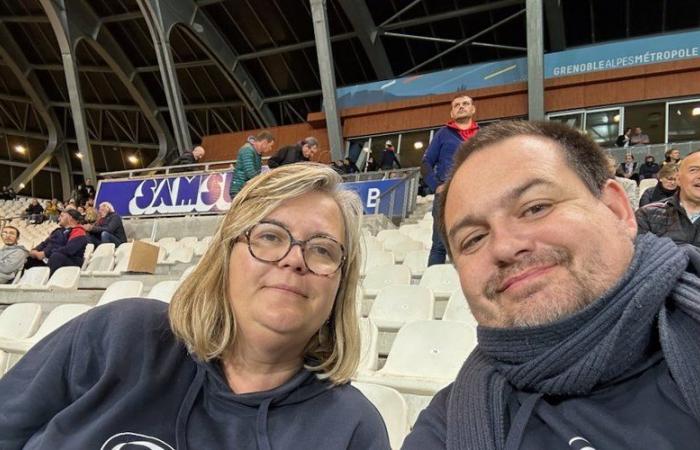 Pro D2: sono due tifosi dell'SU Agen che hanno fatto la trasferta allo Stade des Alpes di Grenoble!