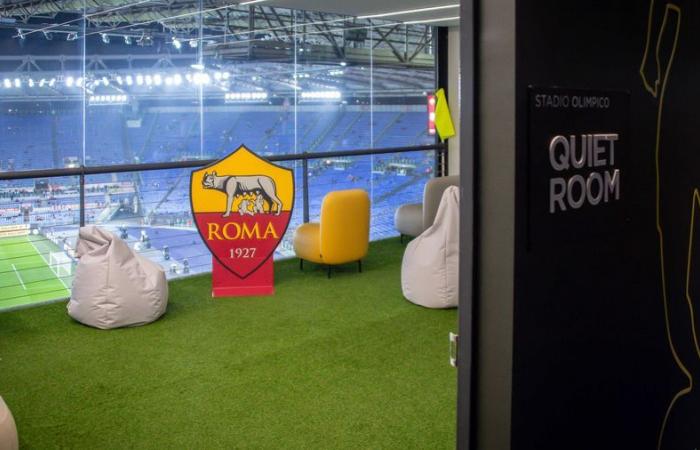 Roma-Torino, inaugurata la Quiet Room all’Olimpico: l’iniziativa