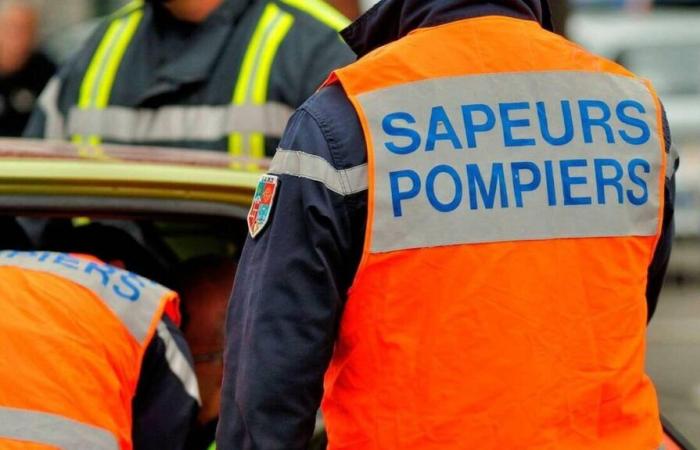 Un garage completamente distrutto da un incendio a Tellières-le-Plessis