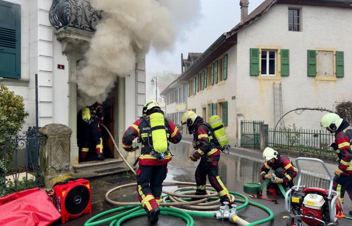 Jura-Nord Vaudois: grande incendio domato nel cuore di Concise