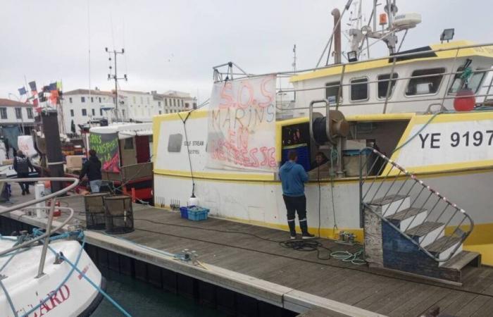 In Vandea, i pescatori dell'Île d'Yeu hanno bloccato la navetta diretta a Fromentine