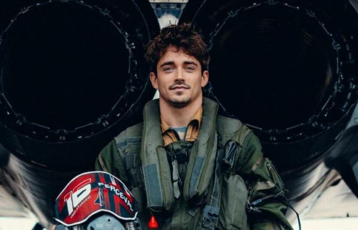 Grande Oriente. Il pilota di Formula 1 Charles Leclerc sale a bordo di un Rafale a Saint-Dizier