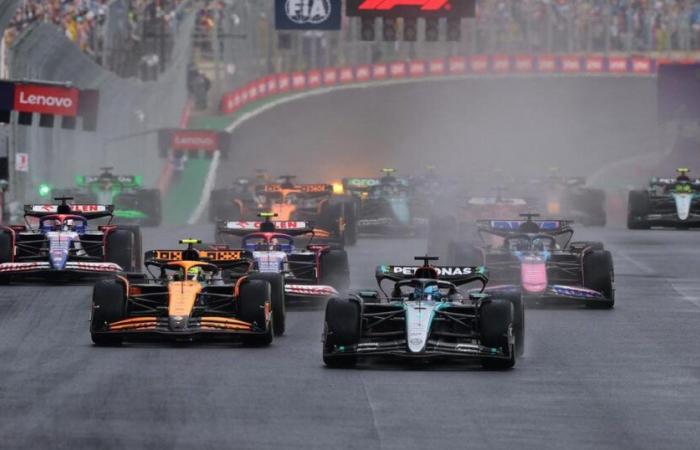 LIVE – Formula 1: Russell sorprende Norris al via, Verstappen torna sotto la pioggia nel GP del Brasile