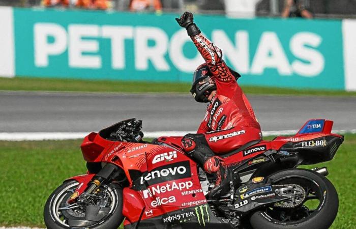 Moto GP: vincitore in Malesia, Bagnaia respinge (di poco) il titolo a Martin