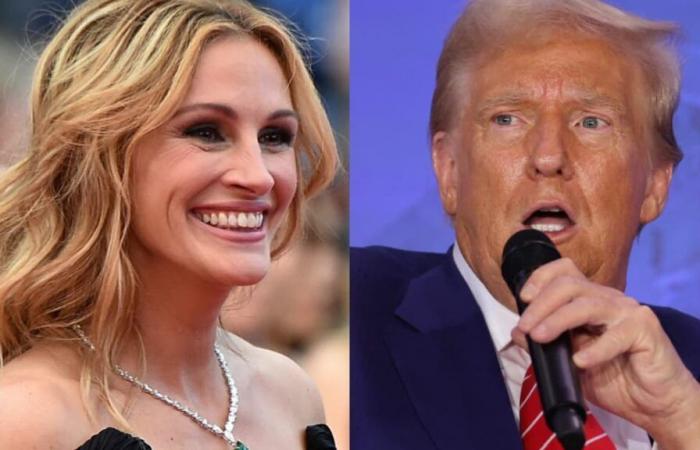 Trump arrabbiato con Julia Roberts che invita le donne a votare per Harris