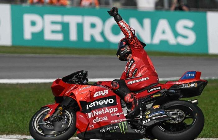 Bagnaia vincitore in Malesia, Martin vicinissimo al titolo