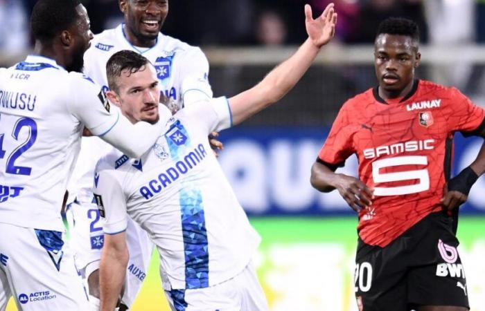 L'Auxerre sorprende il Rennes nell'intervallo