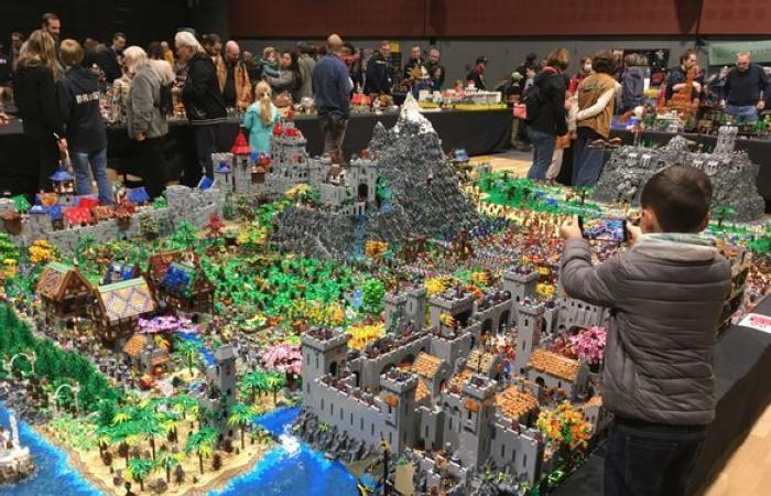 Gli appassionati dei mattoncini Lego si incontrano a Perray-en-Yvelines