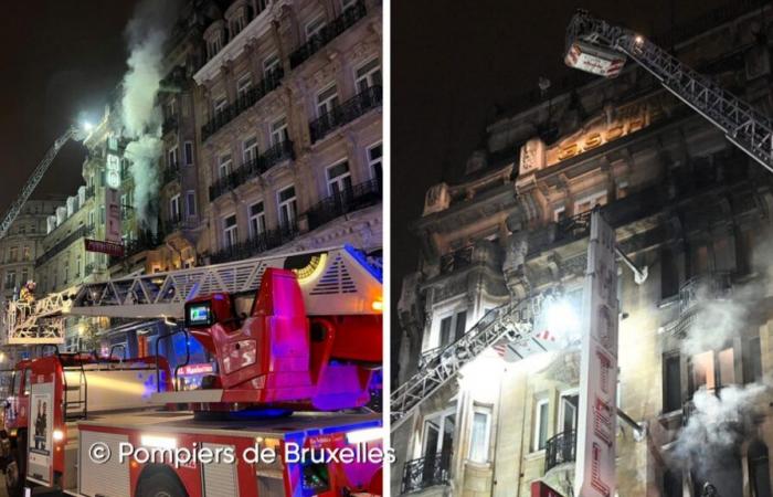 Un incendio devasta un albergo nel centro di Bruxelles: decine di persone evacuate