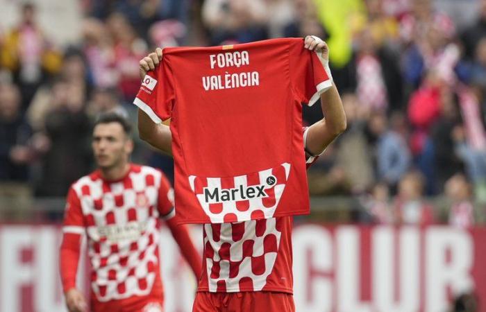 Liga: Il giocatore del Girona Miguel Gutierrez dedica il suo gol a un amico che ha perso la madre nell'alluvione di Valencia