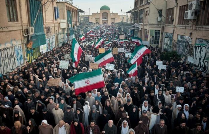 Migliaia di iraniani manifestano in occasione dell'anniversario della presa degli ostaggi