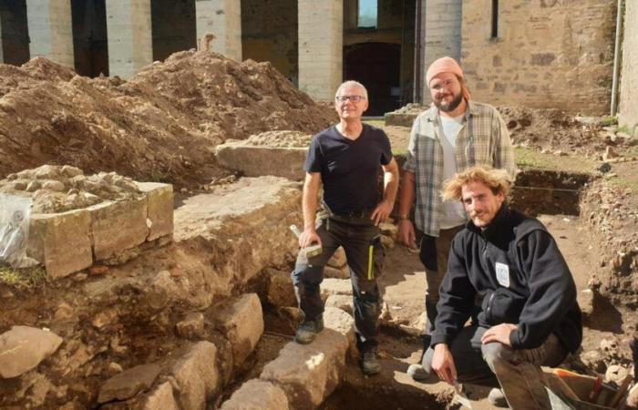 Nelle Lande, resti di un palazzo gallo-romano scoperti sotto un'abbazia