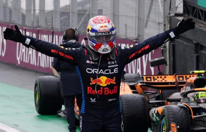 Max Verstappen vince il Gran Premio del Brasile dopo una gara caotica, entrambi gli alpini sul podio