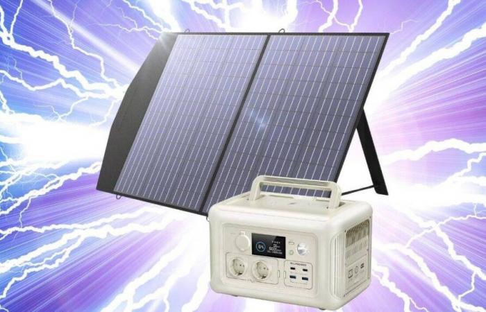 questo generatore di elettricità consegnato con il suo pannello solare rompe il suo prezzo