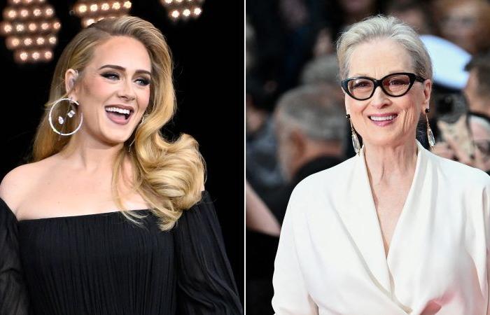 Adele continua a stupire i suoi spettatori di concerti di A-List con l'incontro con Meryl Streep