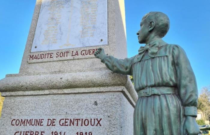 IN FOTO – Il monumento ai caduti di Gentioux nella Creuse ha trovato il suo orfano