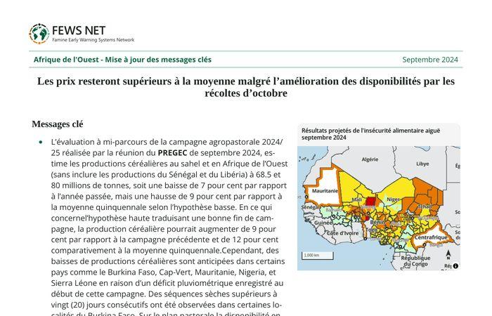 Africa occidentale – Messaggi chiave aggiornati: i prezzi rimarranno al di sopra della media nonostante la migliore disponibilità dai raccolti di ottobre e settembre 2024 – Nigeria