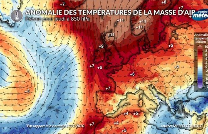 Temperature: grande mitezza persistente sulla Francia nonostante le inversioni