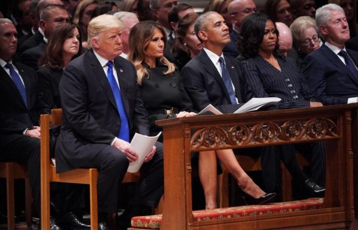 Messo con la museruola dai suoi consiglieri, Trump si arrabbia per non essere in grado di rispondere a Michelle Obama