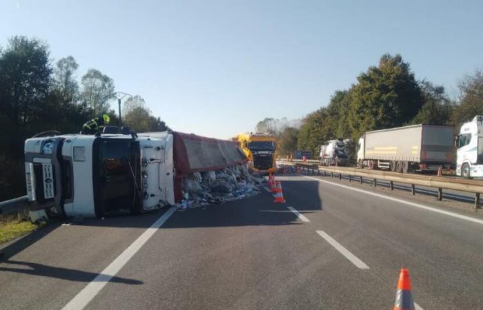 Isère. Un camion si ribalta sulla A43, il taglio autostradale in direzione Chambéry