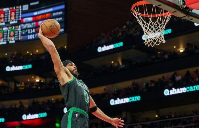 Niente Jaylen Brown, nessun problema mentre i Celtics schiacciano gli Hawks per portarsi sul 7-1