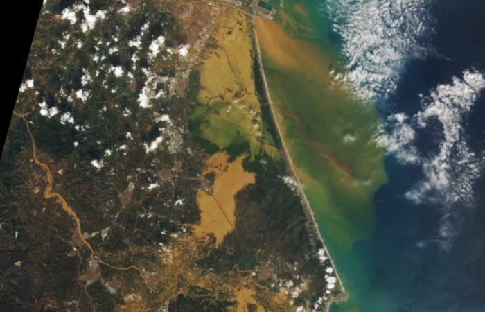 L'osservatorio della NASA pubblica una foto satellitare per illustrare l'entità del danno a Valencia