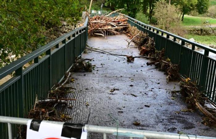 Questi ponti e passerelle scomparsi dopo le inondazioni nell'Alta Loira