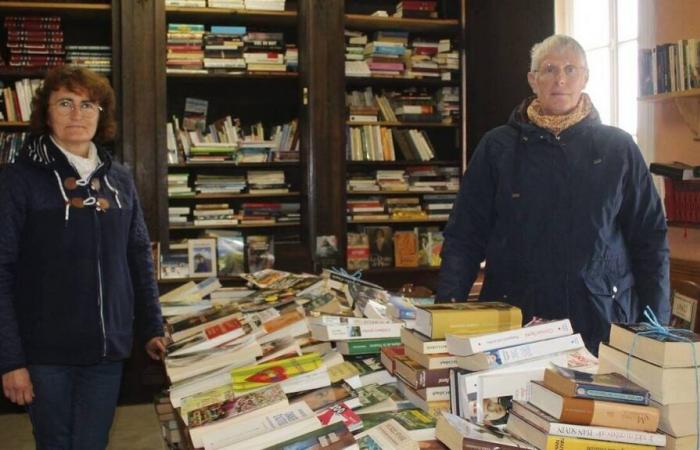 Nonostante i 4.000 libri disponibili, la gigantesca libreria di Theurthéville-Bocage è poco utilizzata