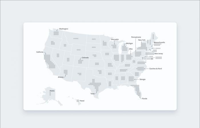 La mappa dei risultati delle elezioni presidenziali americane del 2024 in tempo reale, stato per stato