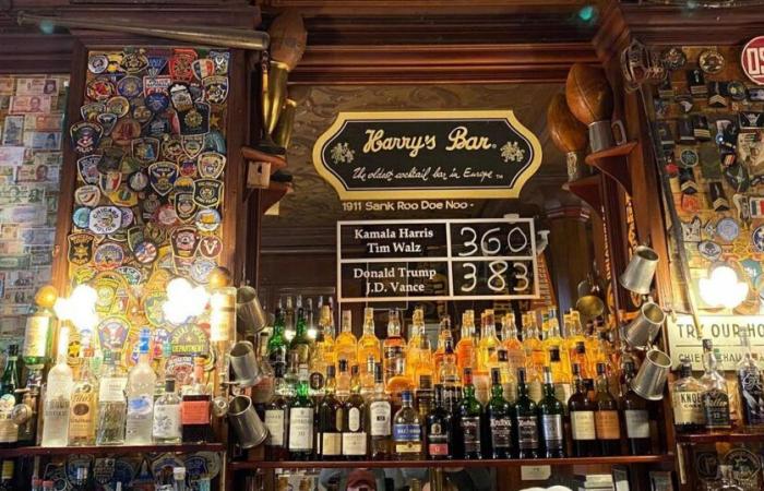 all'Harry's Bar di Parigi, Donald Trump è in testa