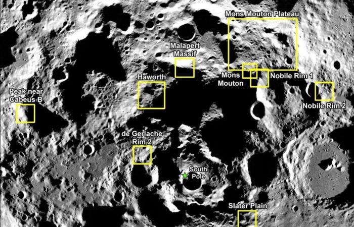 La NASA ha selezionato nove siti per il ritorno dell'uomo sulla Luna