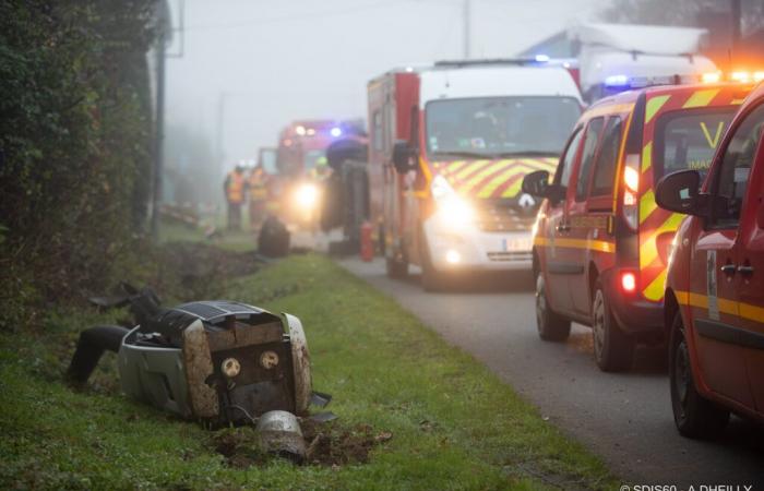 Un conducente ferito in un incidente dopo aver urtato un autovelox sulla D901 nell'Oise