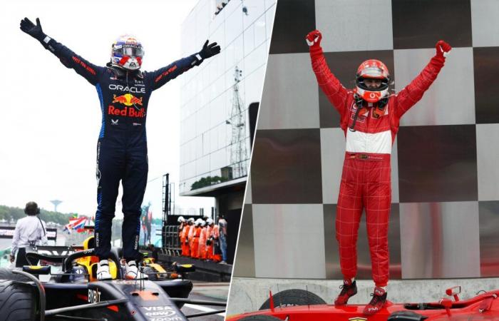 Verstappen “alla pari” con Schumacher dopo la vittoria in Brasile?