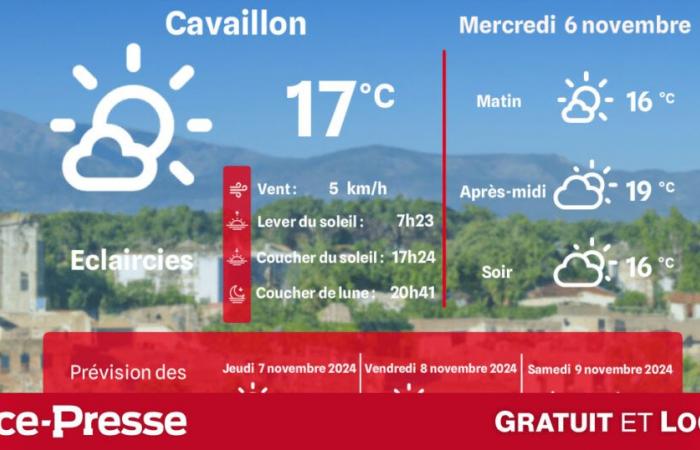 che tempo e temperature mercoledì 6 novembre?