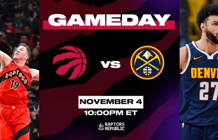 Giornata di gioco: Raptors @ Nuggets, 4 novembre